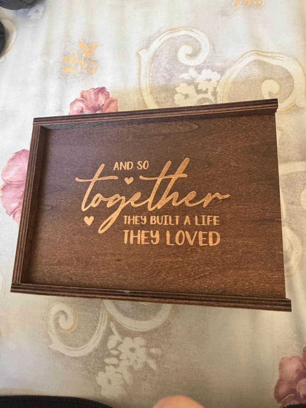 Wooden Decorative Tray - Brown 